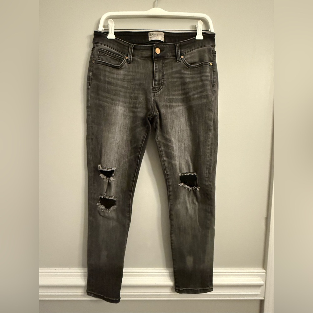 BKE denim, Peyton, vguc, 30, distressed black